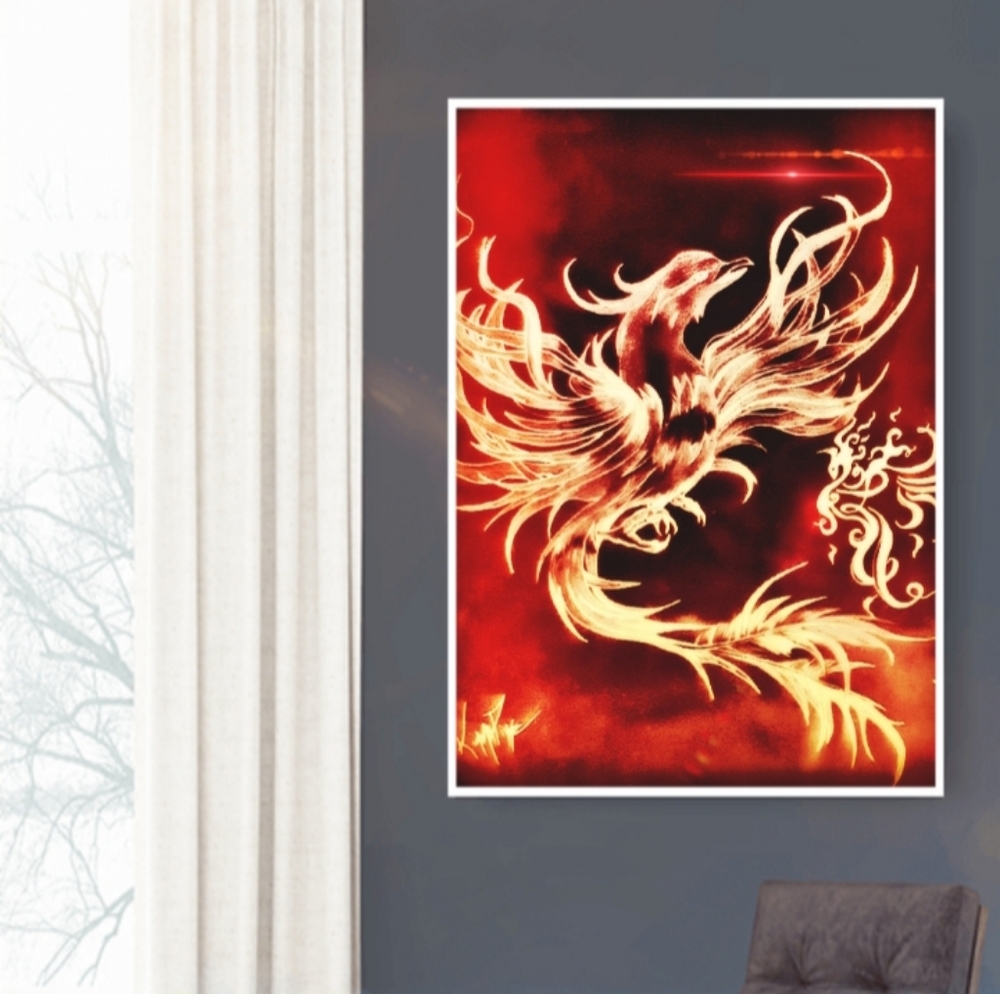 Phoenix art print 8x10
